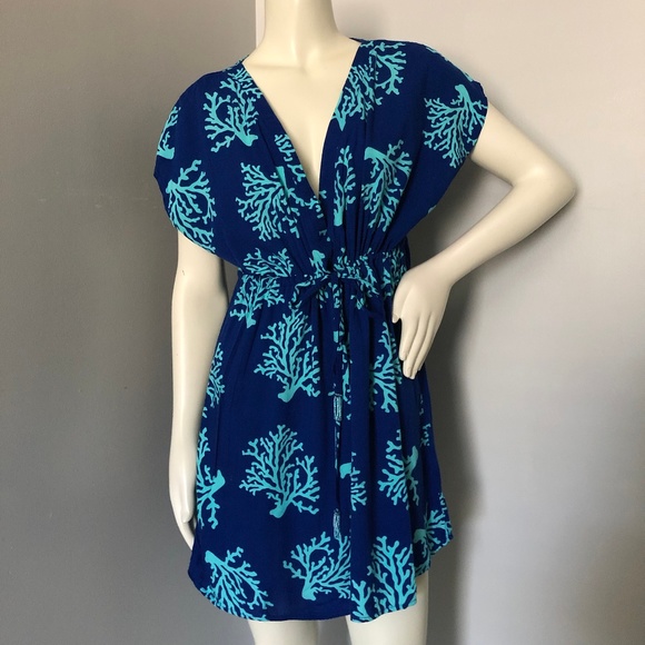 Escapada Beach Floral Swim Cover Up - Picture 1 of 6